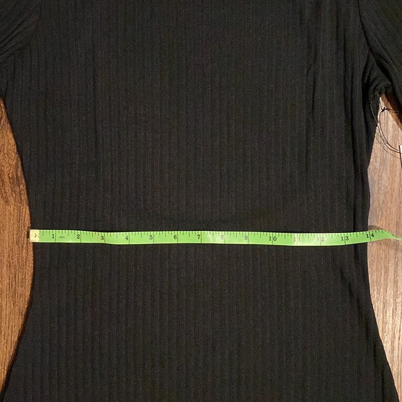 Capulet Black Ribbed Long Sleeve Sweater Dress Size Large New w/Tags! - Picture 5 of 12